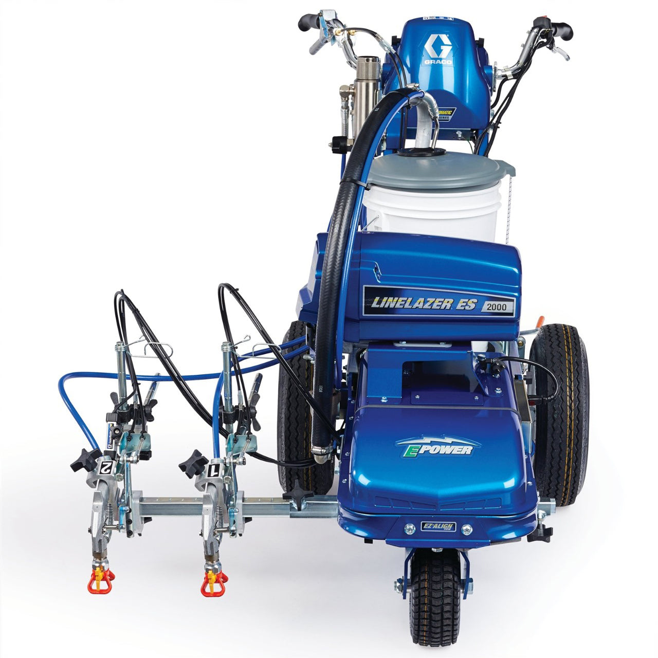 LineLazer V ES 2000 HP Automatic Series Electric Battery-Operated Airless Line Striper, 2 Auto Guns